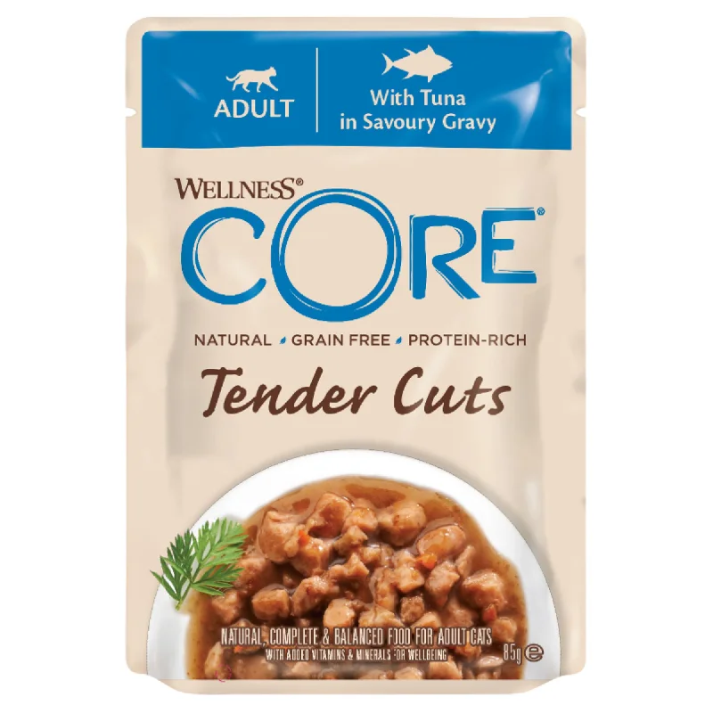 Wellness CORE Tender Cuts with Tuna in Gravy Wet Cat Food 85g