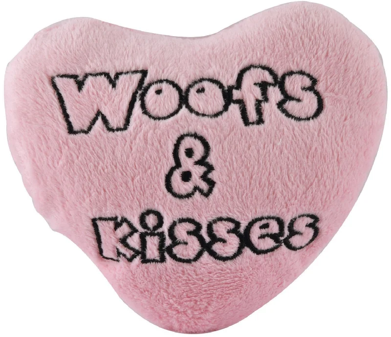 Woofs & Kisses Plush Conversation Heart